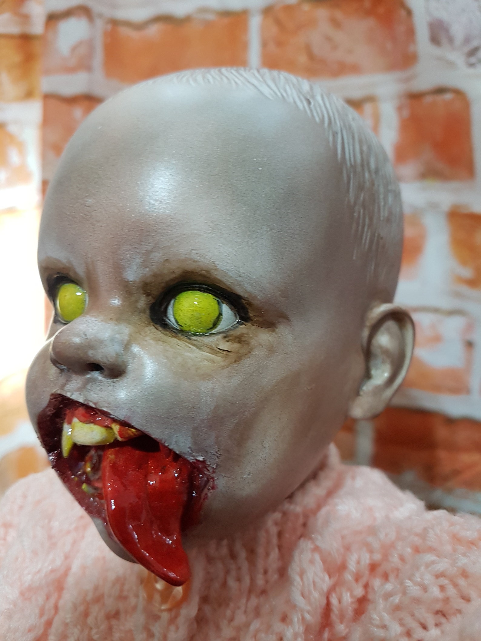 Pasty Pete Vampire Baby Doll scary Creepy Goth Horror Doll | Etsy