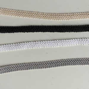 Ruban de passementerie, ruban passementerie épis, ruban tressé 13 mm, galon épis de passementerie