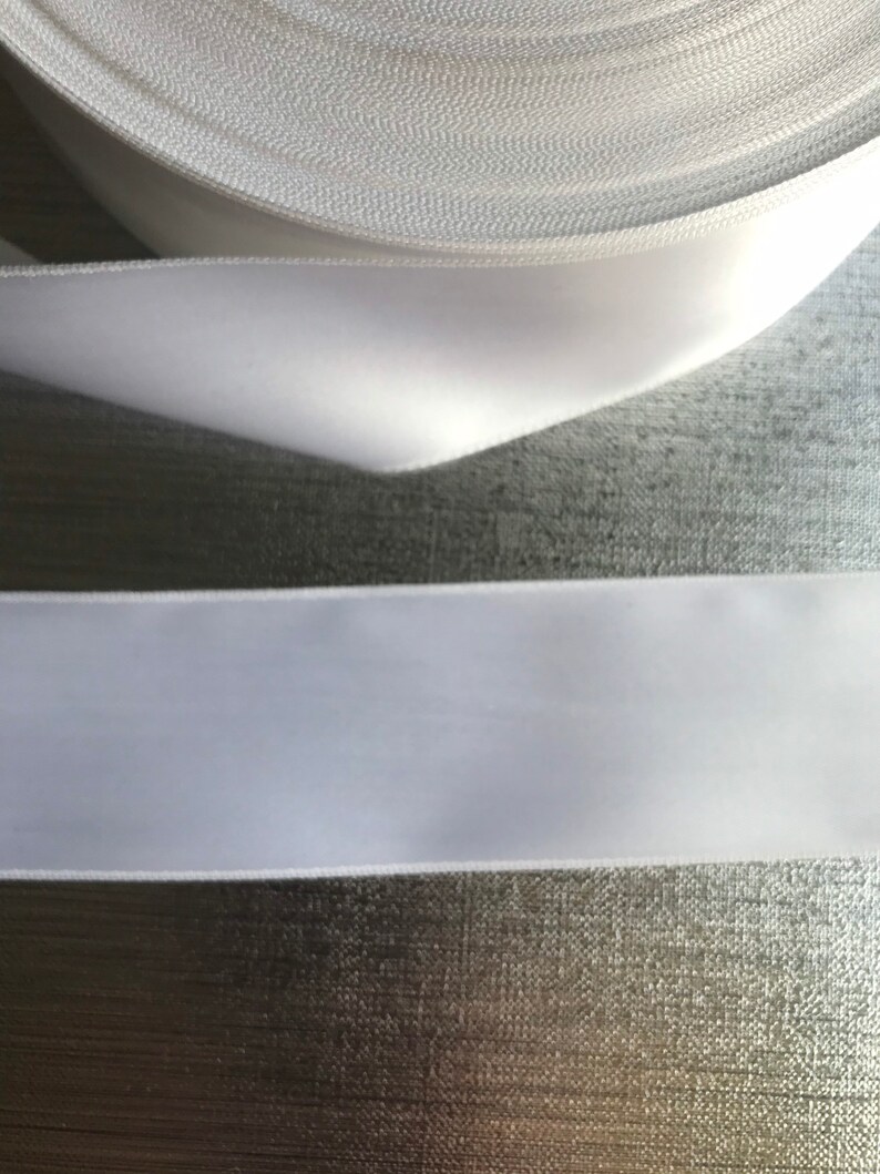 White satin ribbon satin ribbon stripe