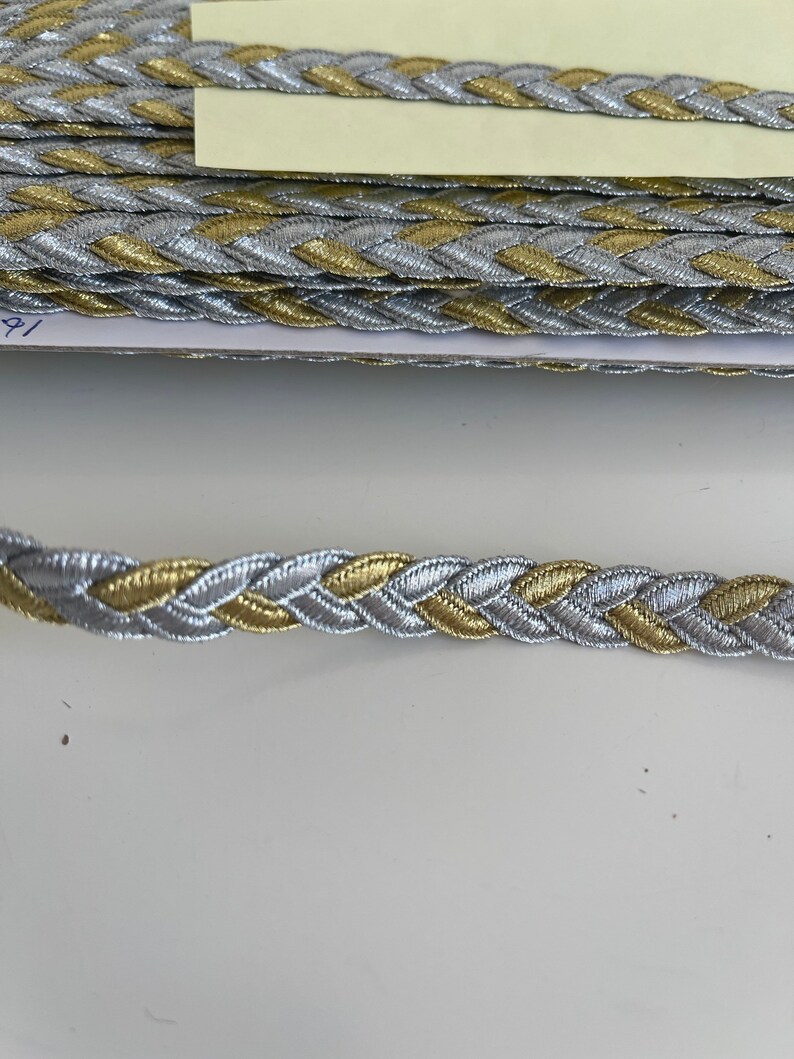 Braided Braid, Braided Ribbon, Metallic and Gold Braided Cord, Braided ...