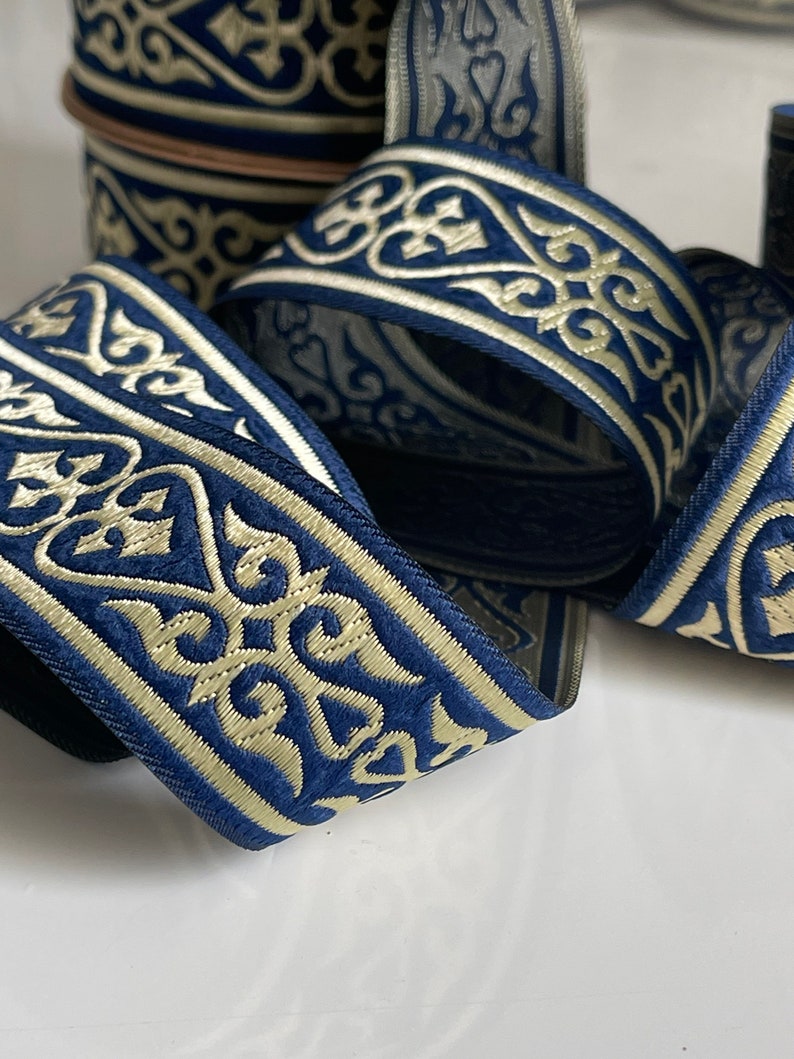 Medieval Ribbon Patterns Medieval Jacquard Embroidered Ribbon, Royal Motif, Medieval Jacquard ...