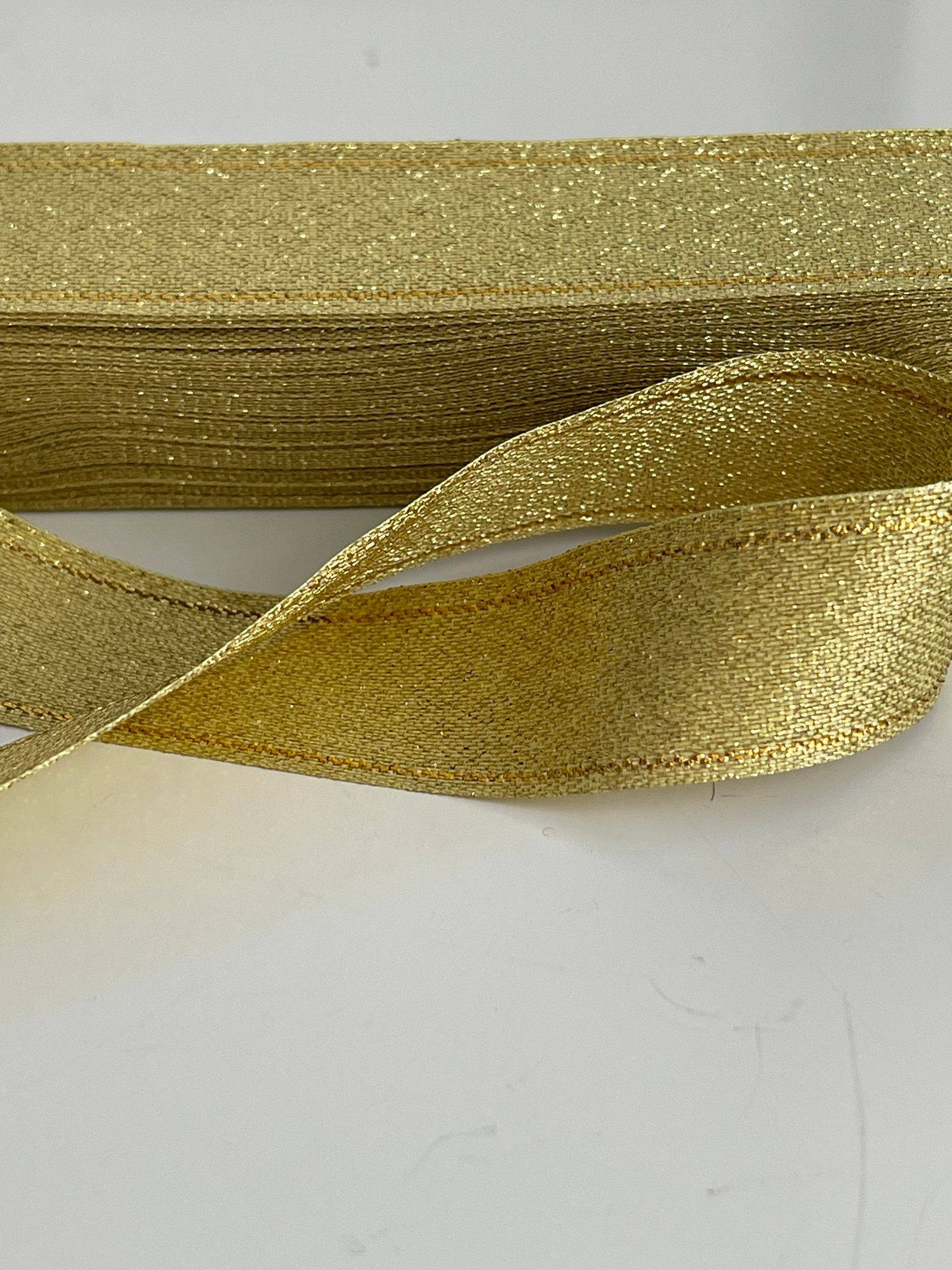 Metallic Ribbon, Glitter Gold Ribbon, Glitter Silver Ribbon, 20 Mm ...