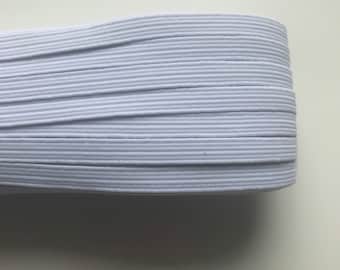 White elastic ribbon