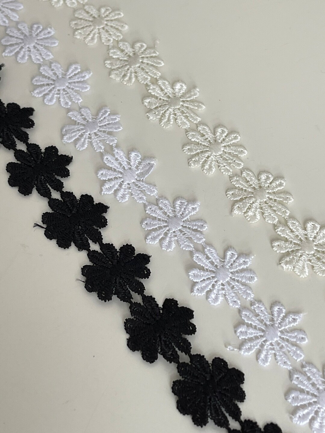 Lace Ribbion Pattern Guipure Lace Ribbon, Flower Pattern Lace Ribbon, Daisy Pattern Craft ...