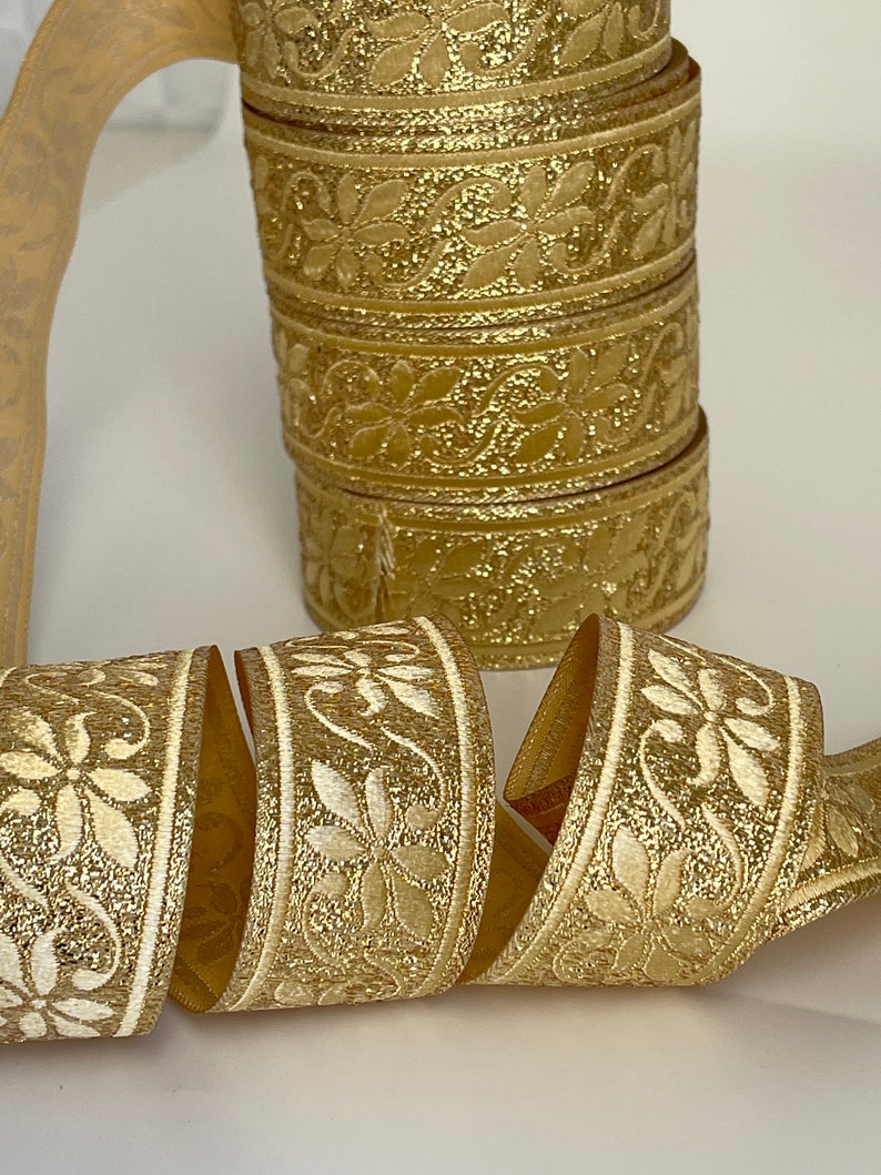 Medieval Ribbon Patterns Medieval Ribbon Theatrical Braid 35 Mm Medieval Border Gold Gold Ribbon ...
