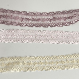 Fine lace ribbon, lace to customize your creative ideas, light lace, lace gift packaging 25 mm wide