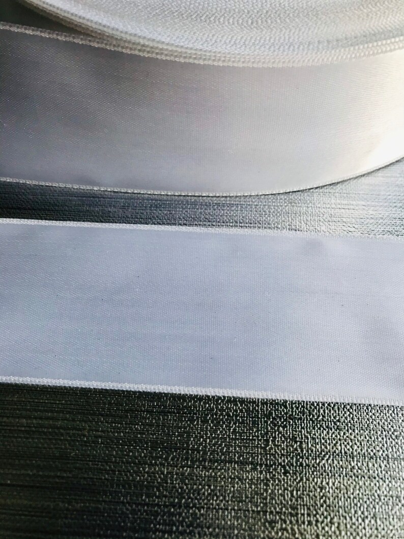 White satin ribbon satin ribbon stripe