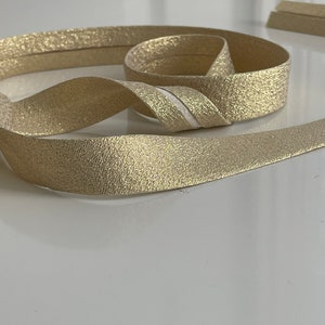 Bias bias gold color 20 mm bias tape for all textiles, bias tape to customize textiles