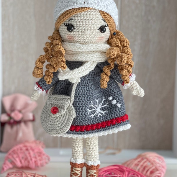 Poupée en crochet amigurumi poupée poupée artisanale avec vêtement amovible poupée faite main cadeau anniversaire artisanal cadeau fait main