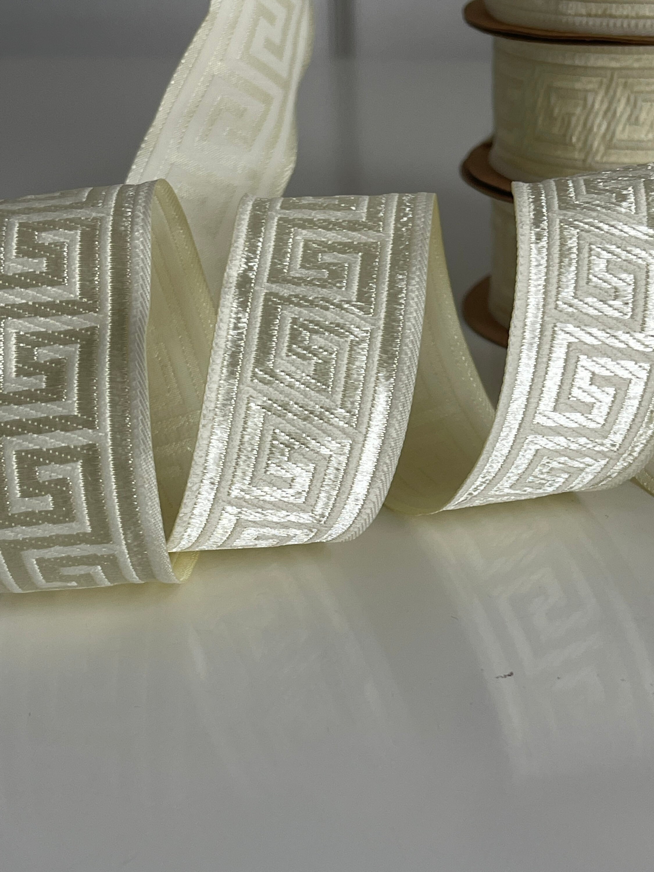 Medieval Braid, Jacquard Woven Braid, Woven Ribbon With Greek Key ...