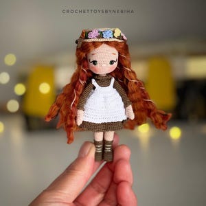 miniature doll Anne Shirley amigurumi mini collection gift Christmas handmade doll handmade crochet doll miniature doll Anne Shirley