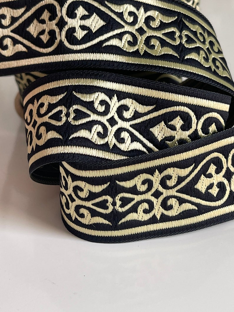 Medieval Ribbon Patterns Medieval Jacquard Embroidered Ribbon, Royal Motif, Medieval Jacquard ...