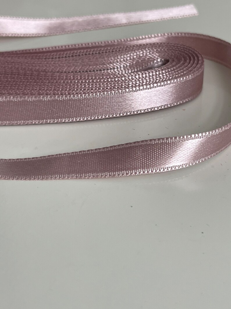 Coiled Ribbons Pink Satin Ribbon 10 Mm Wide, Satin Ribbon 10 Meters Pink - Etsy