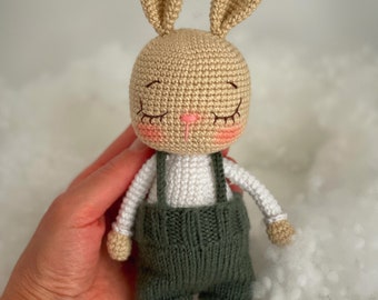Handmade cuddly toy crochet cuddly toy rabbit amigurumis gift birth birthday handmade gift