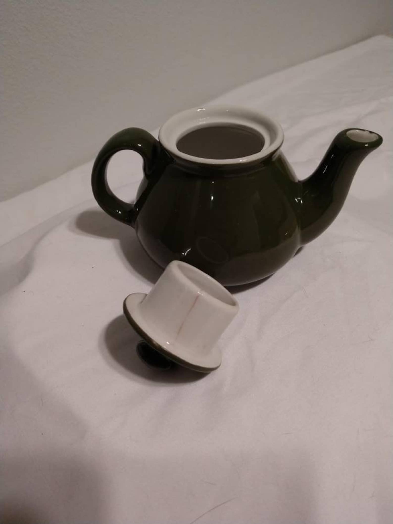 Vintage Emerald Green Individual Hall Teapot. Old Diner Style. Etsy