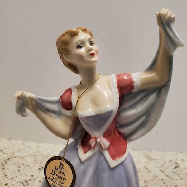 Royal Doulton lady figurine June HN 2991 artist signed  1987