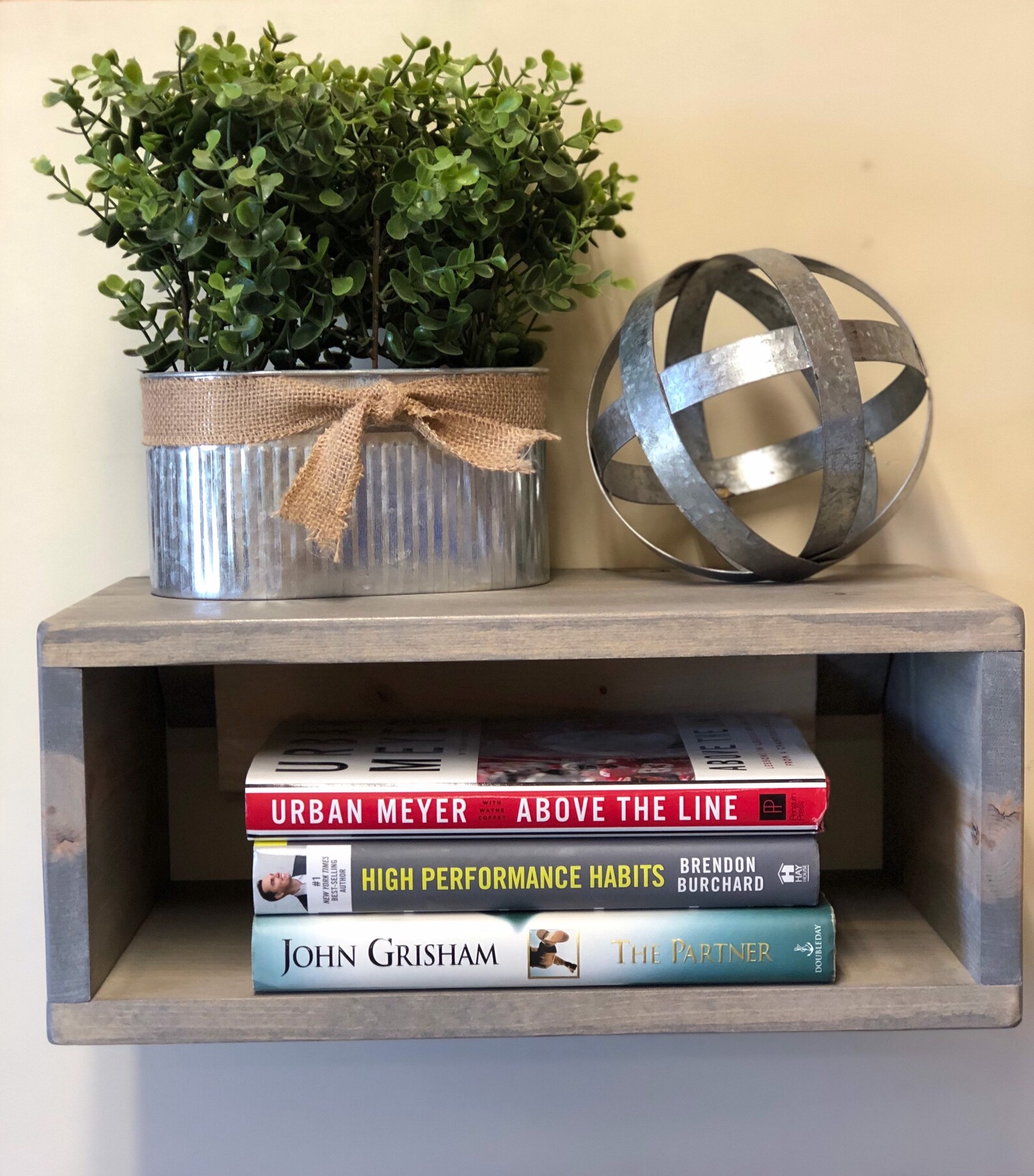 Floating Nightstand shelves Rustic modern Farmhouse Décor Etsy