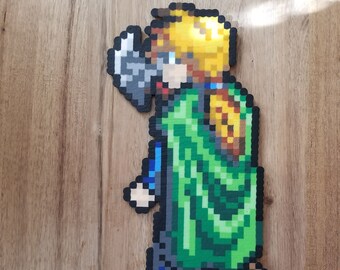 Perler Bead Gremio from Suikoden (Battle Stance)