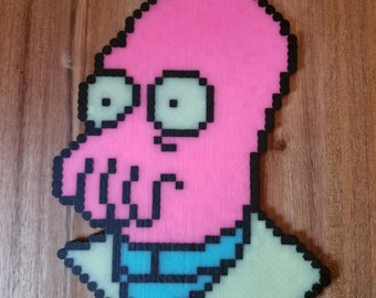 Perler Bead Dr. Zoidberg Futurama Glow in the Dark