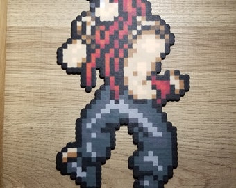 Perler Bead Pahn from Suikoden (Battle Stance)