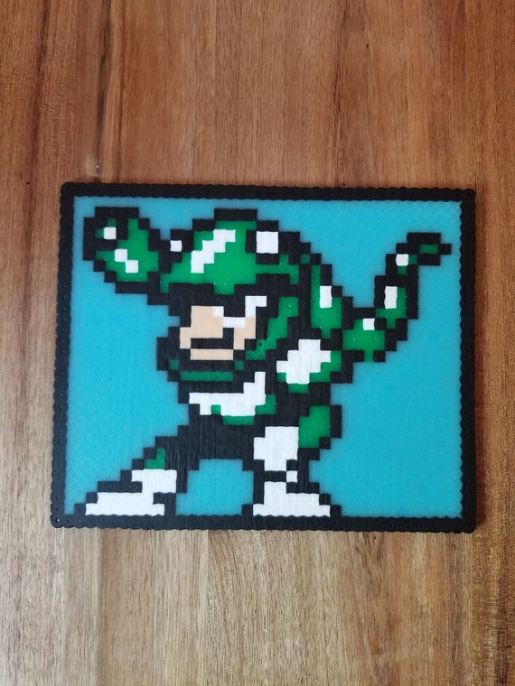 Perler Bead Mega Man 3 Snake Man With Glow In The Dark Etsy Perler Bead Mega Man 3 Snake Man With Glow In The Dark Etsy