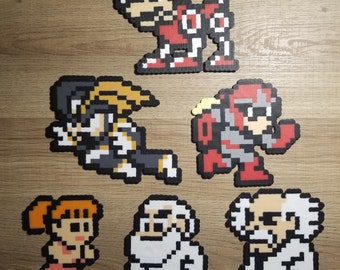 Perler Bead Mega Man Characters