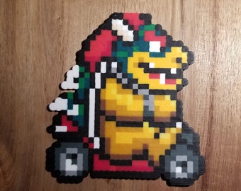 Perler Bead Bowser di Super Mario Kart
