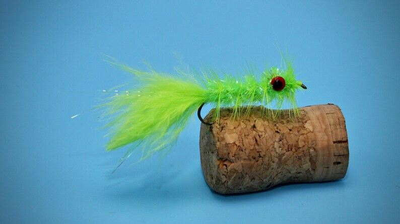 Green 3 Each Wooly Bugger Chartreuse