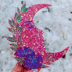 Pink Passion Crescent Moon Lady