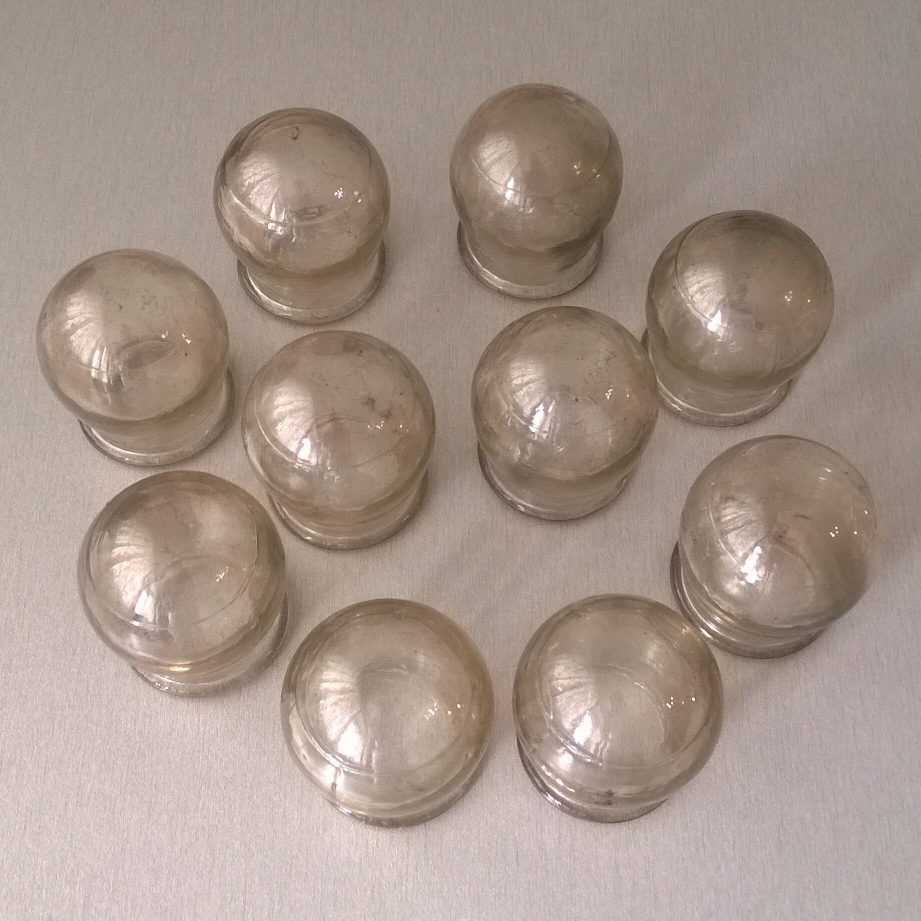 Vintage medical jars made of glass to warm your back made in Etsy