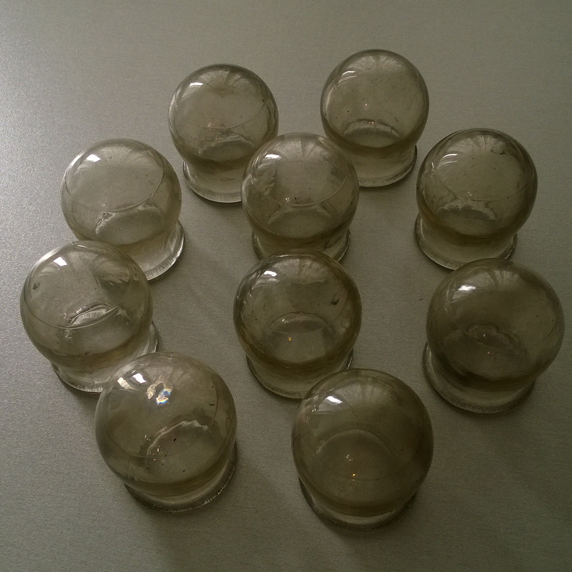 Vintage medical jars made of glass to warm your back made in Etsy