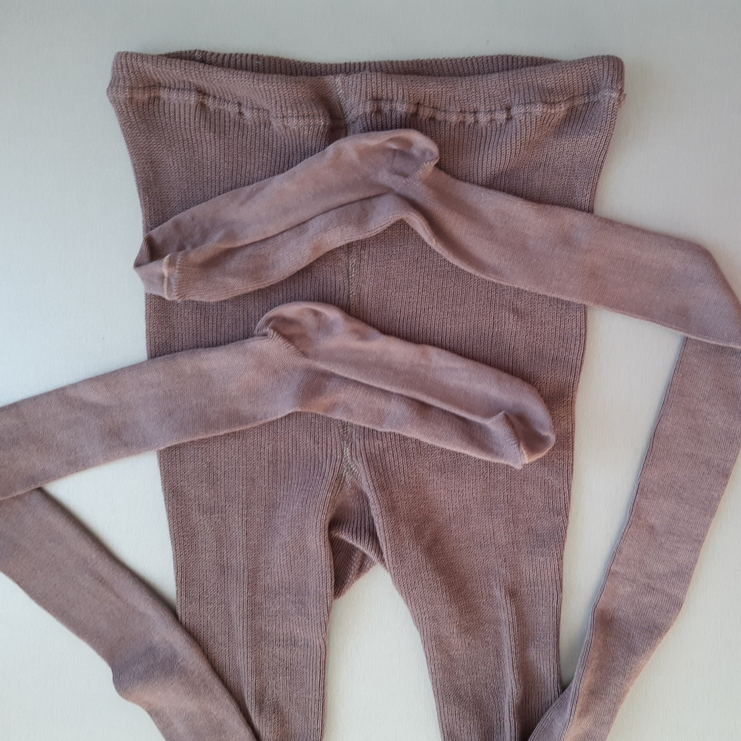 Vintage women's tights made of natural cotton yarn without Etsy