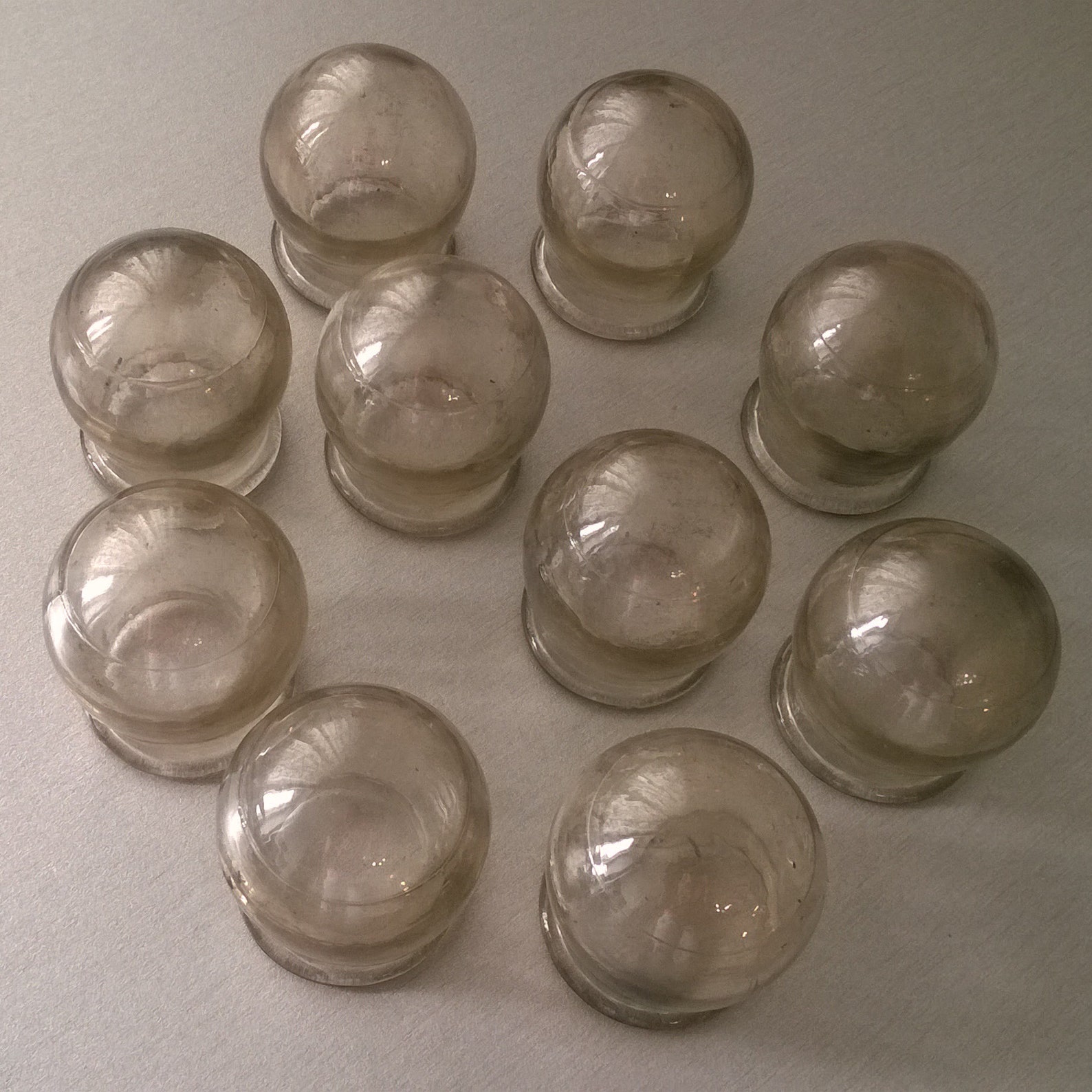 Vintage medical jars made of glass to warm your back made in Etsy