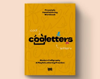 Übungsbuch für Handlettering (PDF) – Moderne Kalligrafie-Übungsblätter – Lettering-Übungsbuch für Anfänger – Kreative Lettering-Übungen
