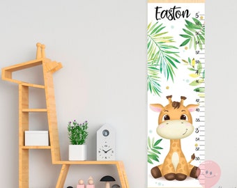 Giraffe Growth Chart Etsy