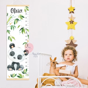 Messlatte für Pandabären in Pandas Kinderzimmer Deko