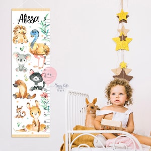 Messlatte für australische Tiere mit messing Messlatte für Babys, Baby Tiere