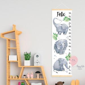 Messlatte für Elefant Messlatte für Elefant Messlatte Tiere Kinderzimmer Kunst Babyzimmer Dekor Dusche oder Geburtstagsgeschenk