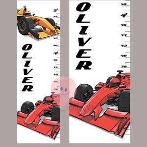 Courbe de croissance Voiture de course Courbe de taille coureur de vitesse Décoration de chambre de course Future racer