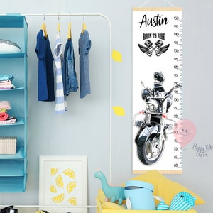 Motorrad Messlatte für Messlatte für das Baby Kinderzimmer