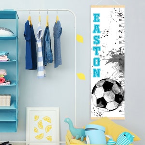 Messlatte Fußball Sport Messlatte Fußballspieler Kinderzimmer Party oder Geburtstagsgeschenk
