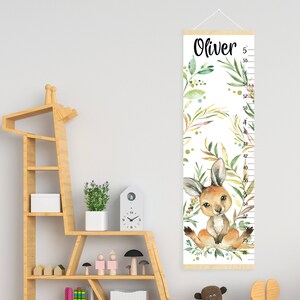 Süße Messlatte für das Wachstum, Kinderzimmer Poster, Messlatte für Körpergröße, Geburtsanzeige, Geburtsanzeige