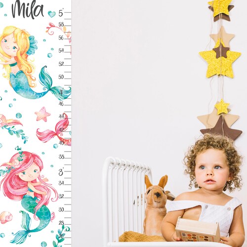 Mermaid Printable Mermaid Wall Art Mermaid Nursery Decor | Etsy