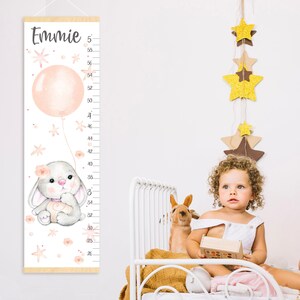 Messlatte mit Messlatte für Messlatte, niedliches Kaninchen Kinderzimmer, Messlatte für Babyzimmer