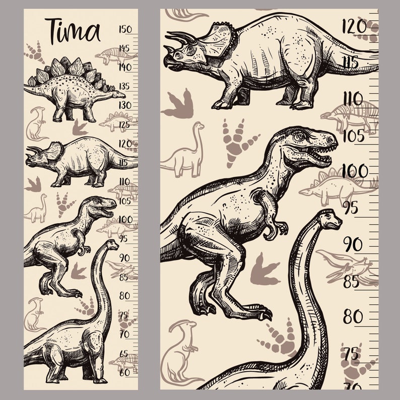 size chart of dinosaurs