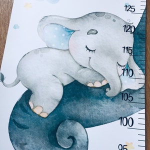 Elephant Growth Chart – Baby Elephant Nursery Height Ruler image 5