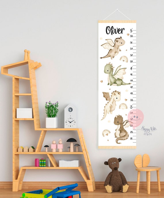 Dragon Growth Chart – Personalized Kids Height Ruler