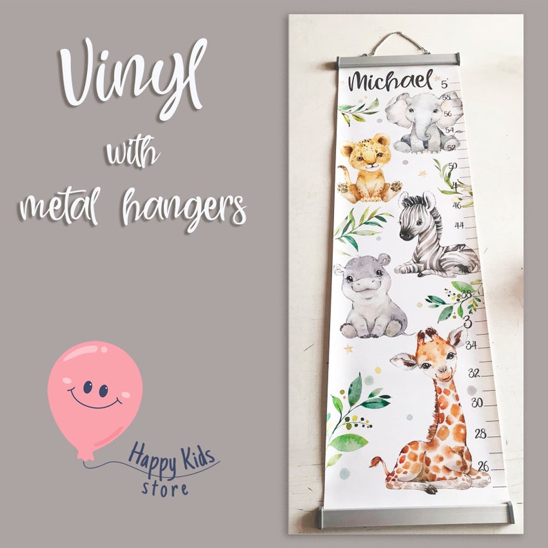 Elephant Growth Chart – Baby Elephant Nursery Height Ruler image 8