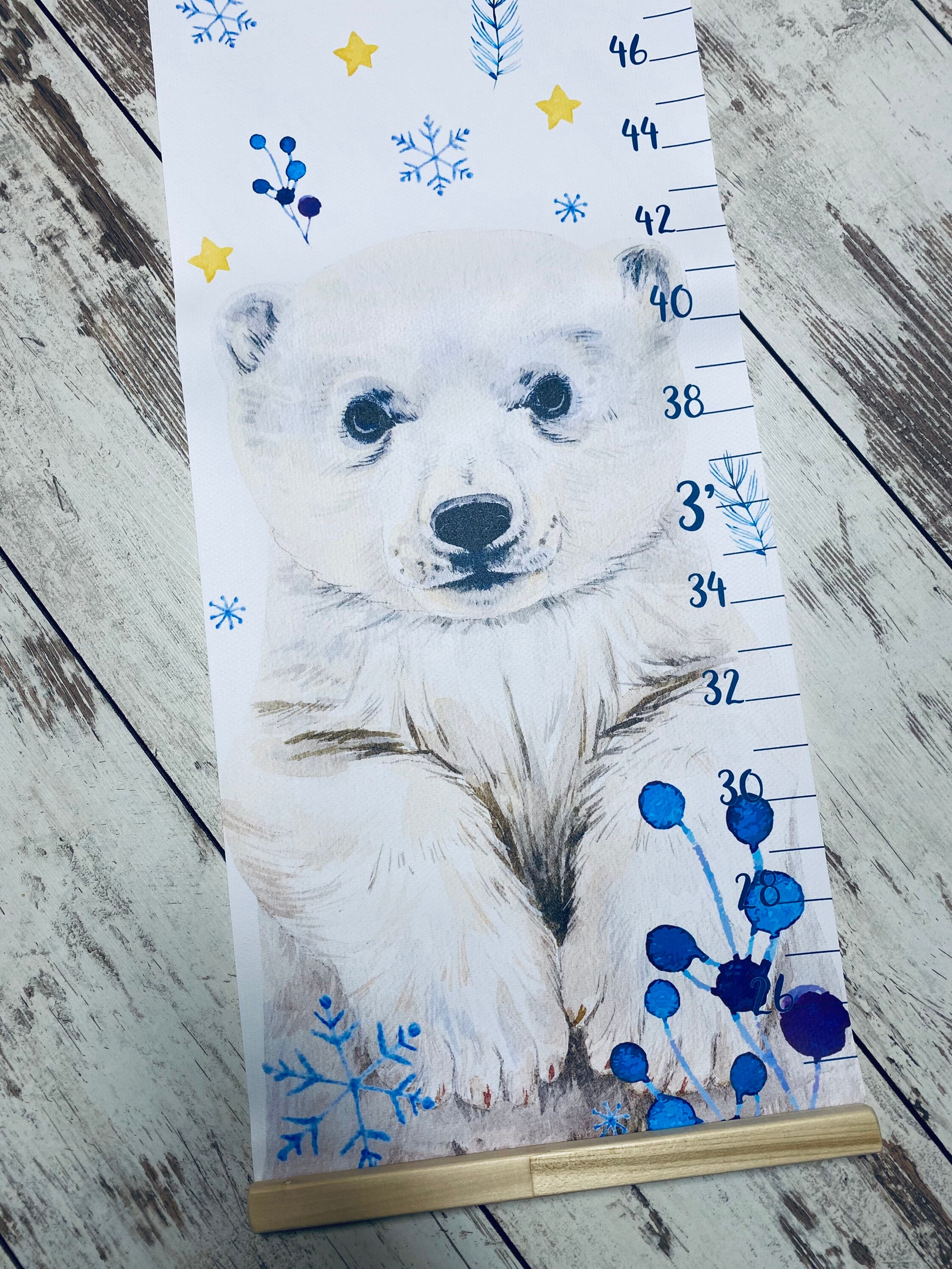 Polar Bear Painting By Numbers Kit Animal Design Canvas House Display  Decoration