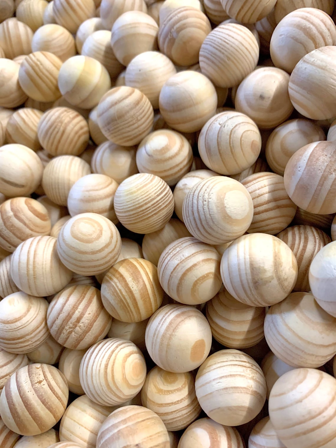 Solid Wood Balls 1 10 Pack of Wooden balls Pine Ball Etsy